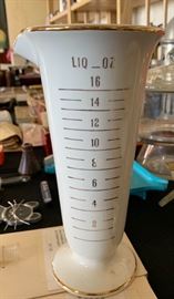 Owens Illinois Rx Porcelain Beaker