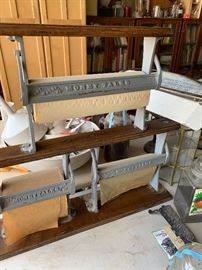 Antique Money Talks Cast Iron Wrap Paper Roll Dispenser Drug Store