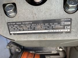 Honda 20.0 V-Twin Motor	as-Is Condition Unknown	