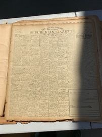 Many Newspaper Ledger Books from the 1800s & 1900s