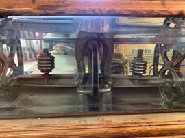 Antique Apothecary Wood Glass Scale