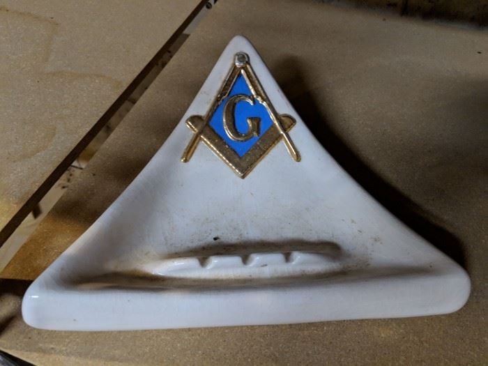 Masonic ashtray