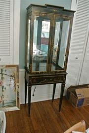 VERY nice Lighted Curio,Semi antique with Drawer $375