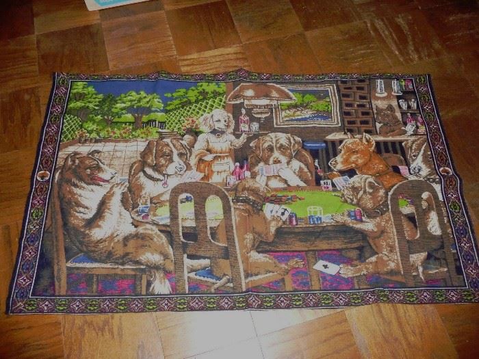 THE dogs playing cards