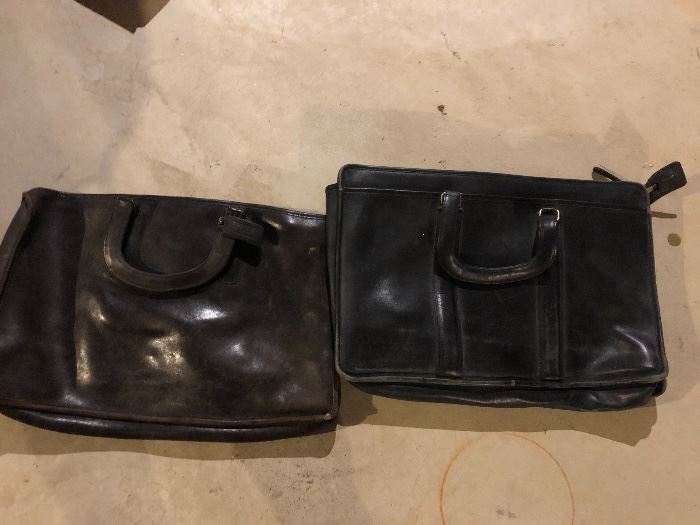 Coach leather briefcases