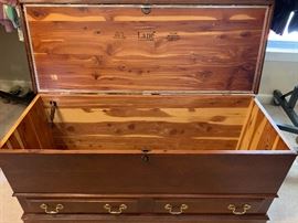 Lane cedar chest 49x18x23” $150