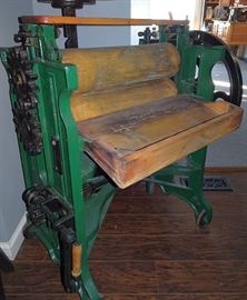 Cast Iron & Wooden Mangle/ Wringer