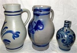 Blue Decorated Stoneware