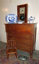 Period Walnut Chest Of Drawers