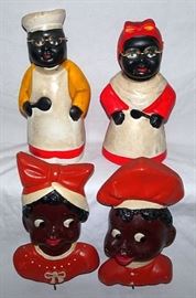 Black Americana Chalkware