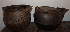 Cast Iron Tea Kettle, Bean Pot
