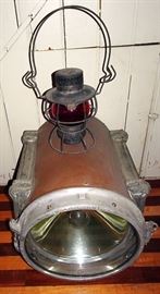 Large Golden Glow Train Engine Head Light