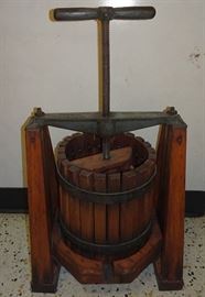 Old Wooden Wine Press