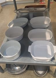 Baking pans, French fish steamer