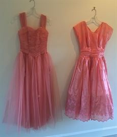 Vintage pink formal dresses 