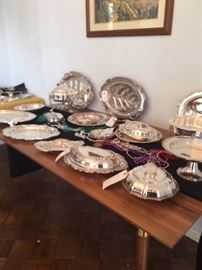 Sterling and excellent silver plate.