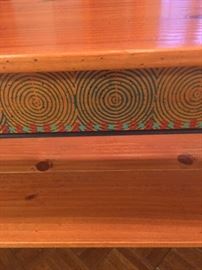 Detail on sofa table by David Marsh.