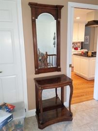 Entry table and mirror