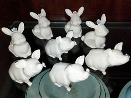 Just in time for Easter...cute bunny and piggy napkin holders!