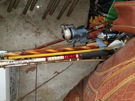 Fishing poles and reels