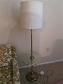 Hollywood Regency Floor Lamp, Gold Gilt