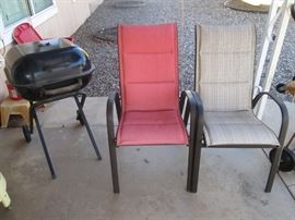 Patio Chairs and a Grill