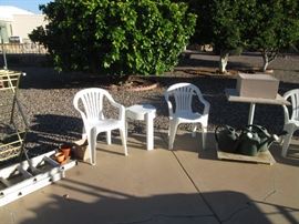 Plastic Chairs & Accent Tables