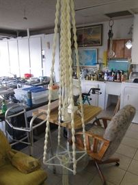 Macrame Hanging Table, Groovy!