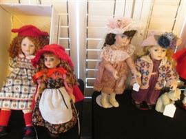 Doll Collectibles by names like Marie Osmond, Jan McLean, Richard Simmons, Tonner Doll Co. & Boyds Collection
