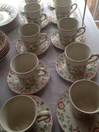 33 pieces of Churchill Staffordshire tableware