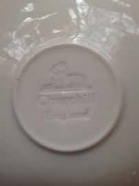 Churchill  tableware  from England