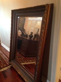 Very large framed mirror