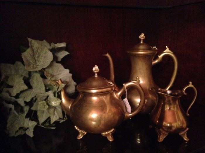 Brass tea/coffee set