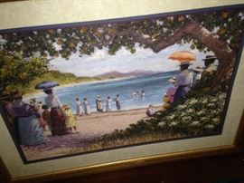 Relaxing beach scene