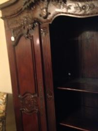The armoire provides great storage.