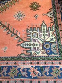 Vivid colors - Turkish Oushak rug 8 feet 6 inches x 10 feet one inch