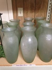 Hand blown vases