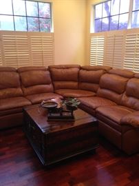 This comfortable sectional will accommodate a number of family members and friends!