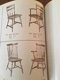 Austin Industries Mates and Windsor chairs of solid rock maple from original brochure c.1959