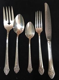 "Plantations flowers" Victorian silverplate flatware by Rogers