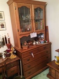 Dresser with book case atop