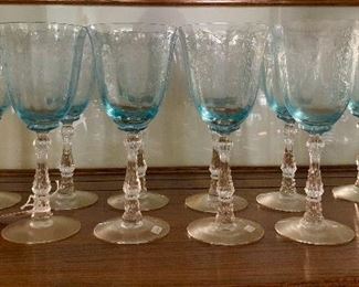 JEANETTE GLASS wine/water stems