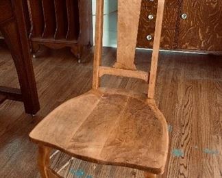 Birds eye maple diminuitive side chair