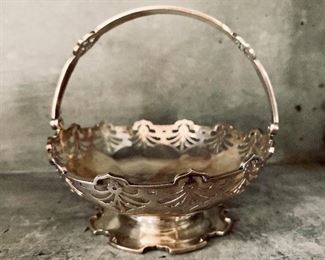 Sterling silver basket, England