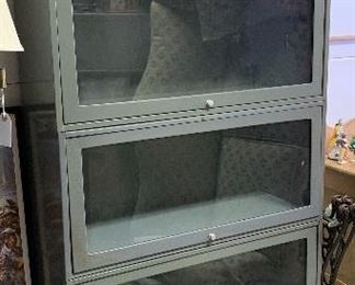 Industrial steel stacking bookcase 4-stack