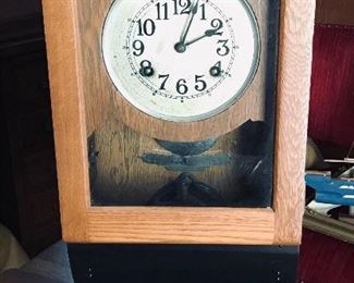 Antique Simplex  Time Recorder Co.  time stamp clock