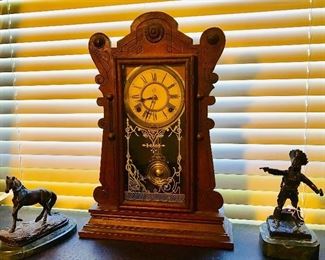 Antique kitchen clock by Waterbury Clock Co.