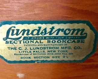 Lundstrom antique lawyers stacking bookcase
