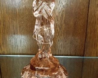 1920s Bashful Charlotte pink depression Venus Rising by Cambridge Glass