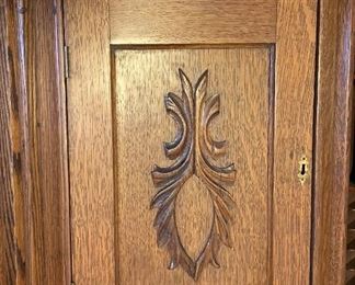 Small corner hanging cabinet